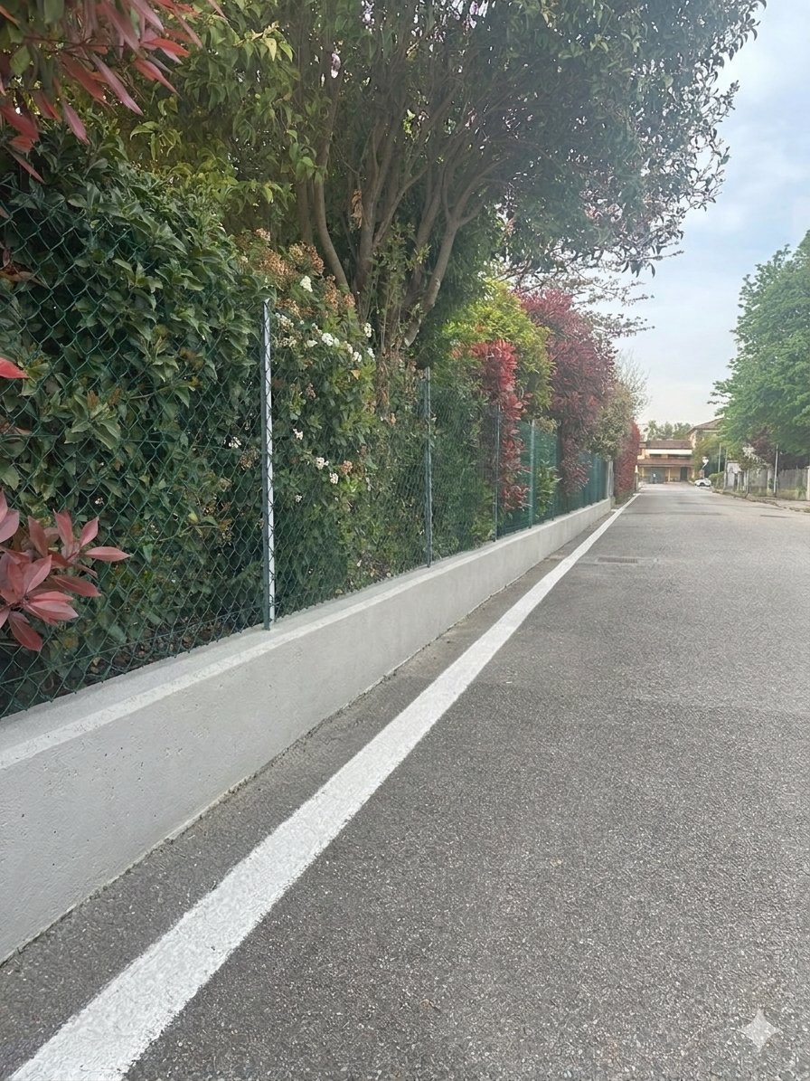 Muretto dopo la pulizia